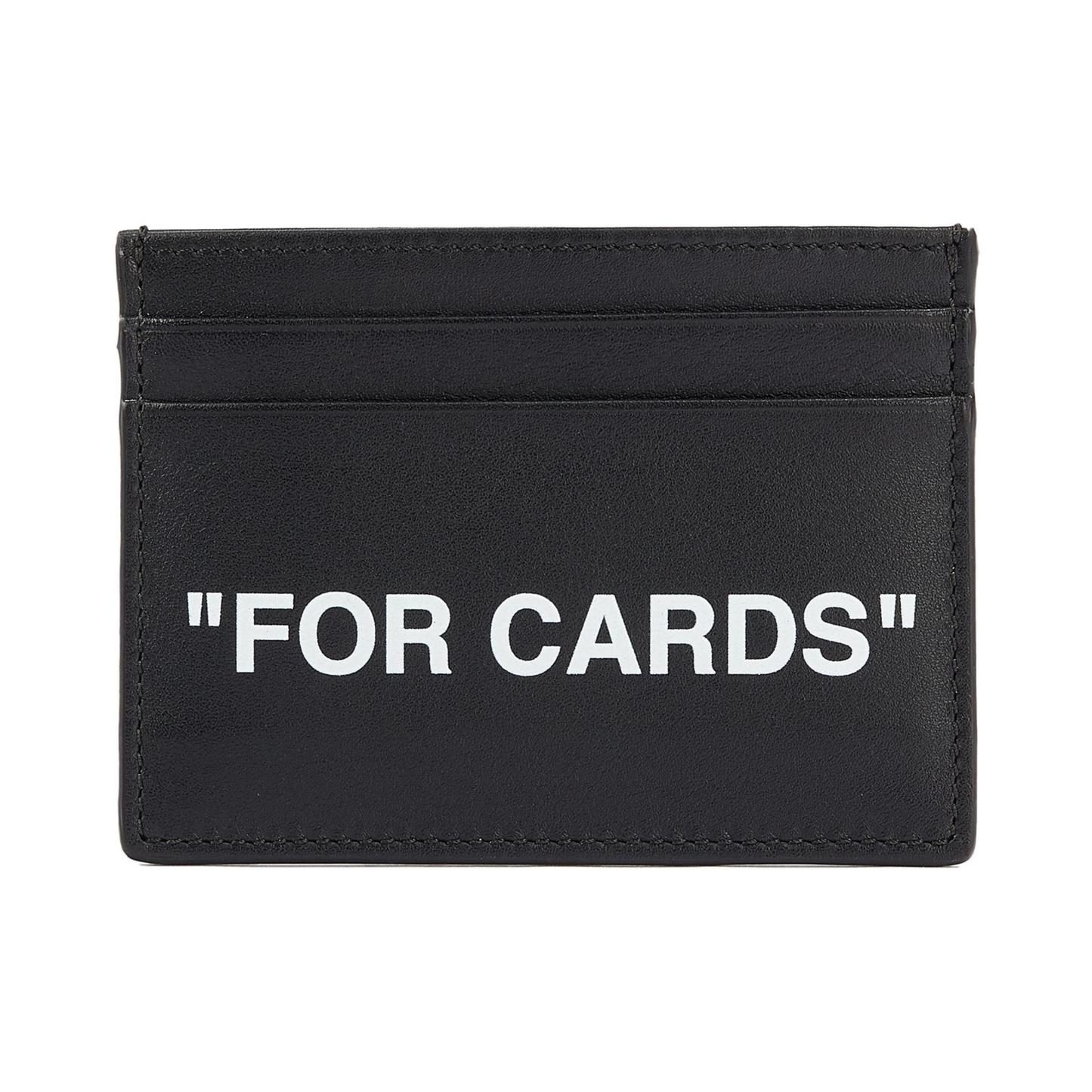 Tarjetero Off White Leather "FOR CARDS"