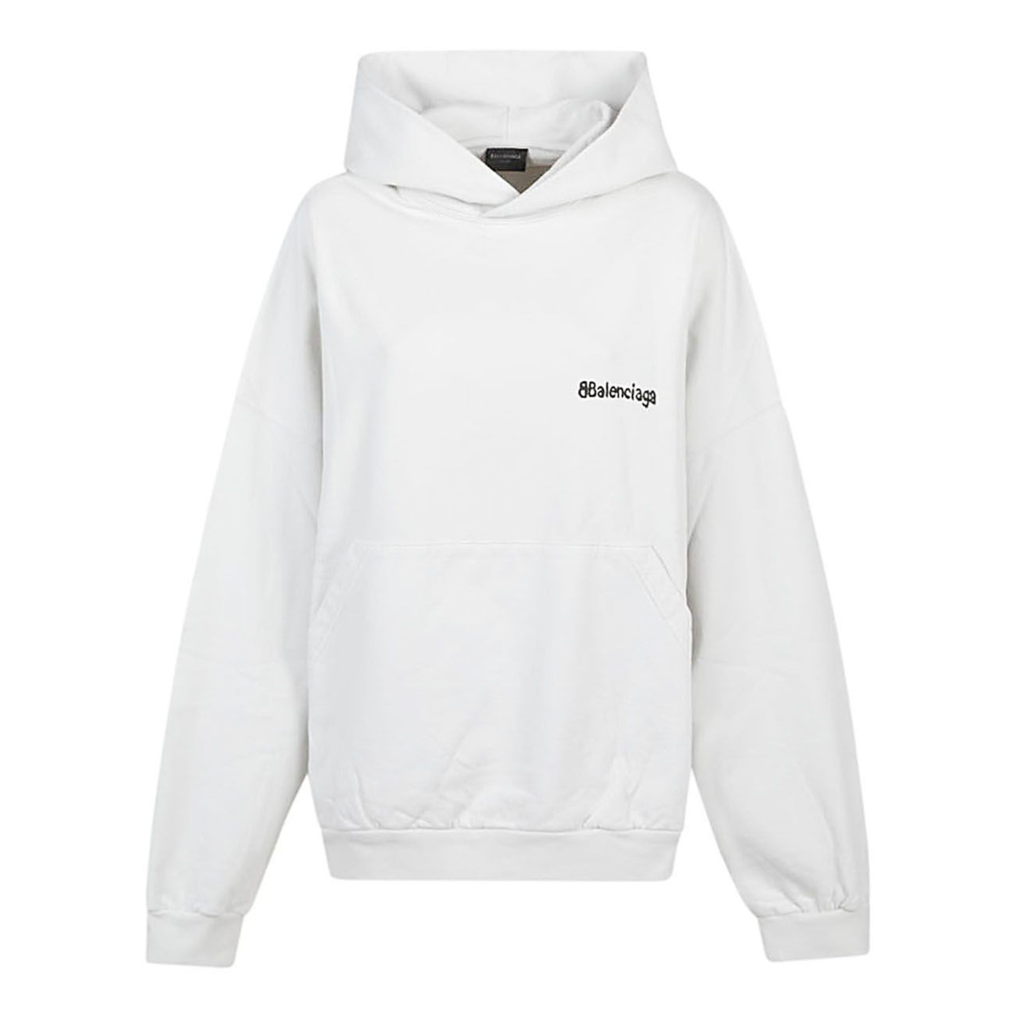 Hoodie Balenciaga Logo Black/White