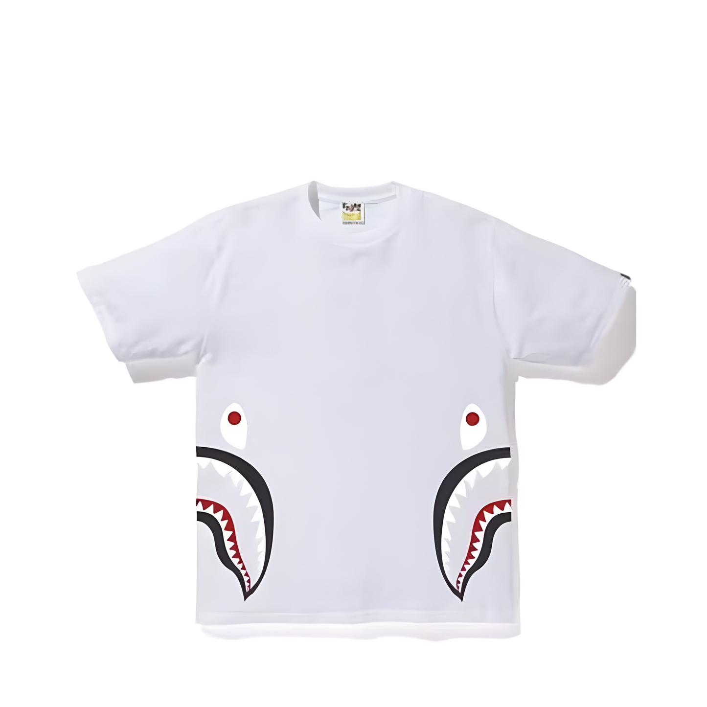 Playera Bape Side Shark White