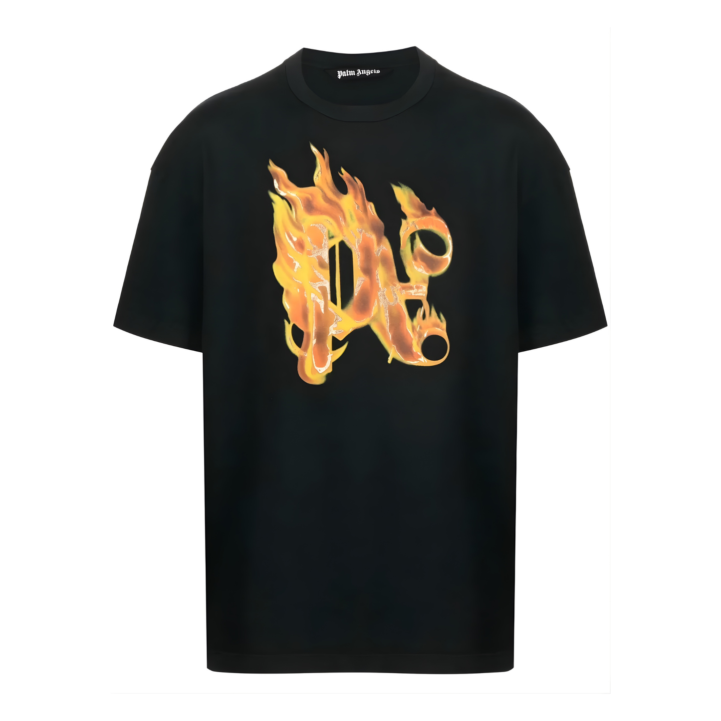 Playera Palm Angels Burning Black/Gold