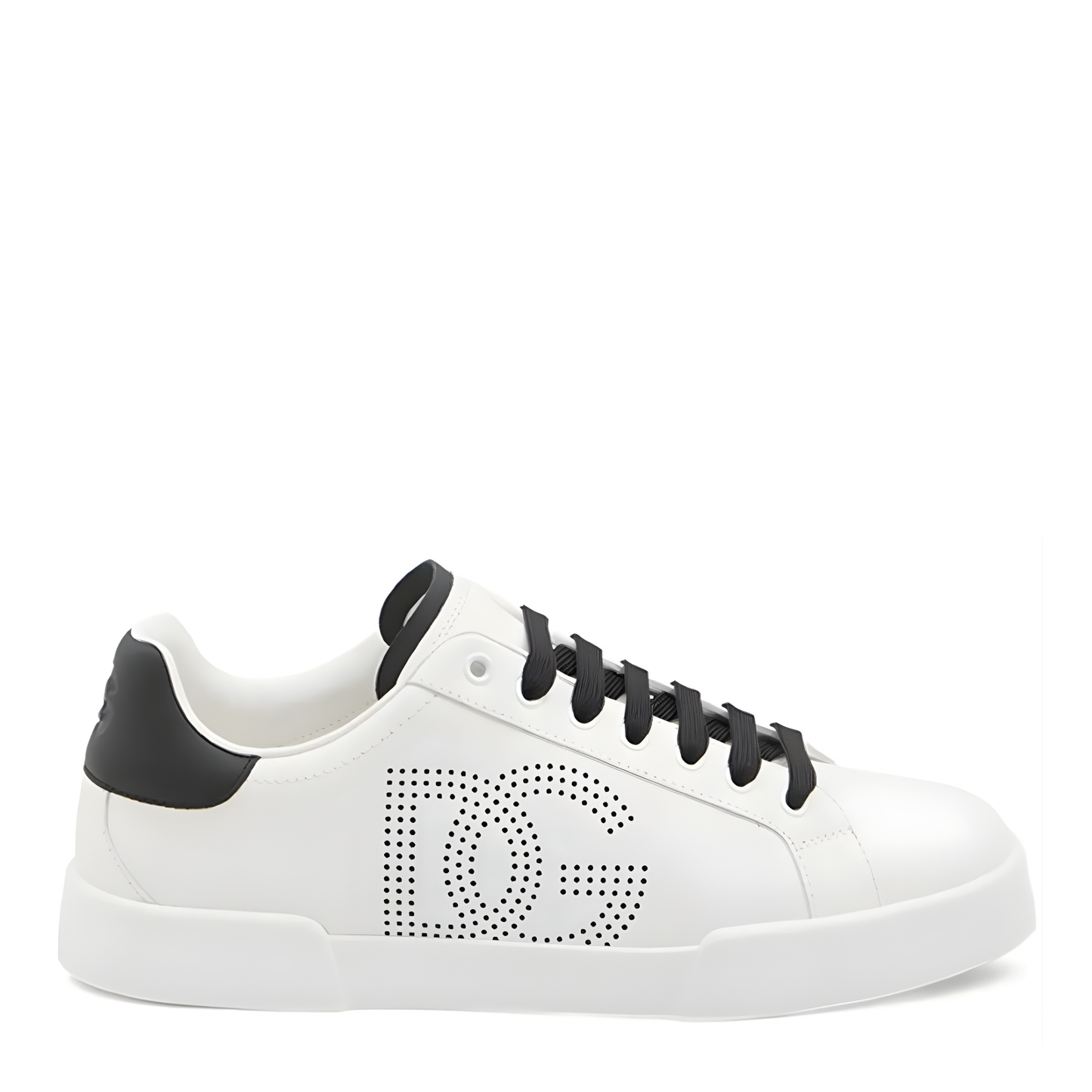 Dolce & Gabbana Portofino DG Perfored Black/White Leather