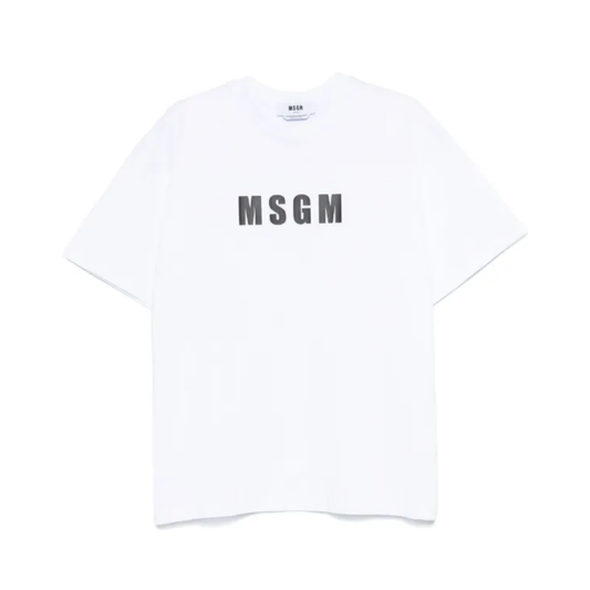 Playera MSGM Logo Black/White