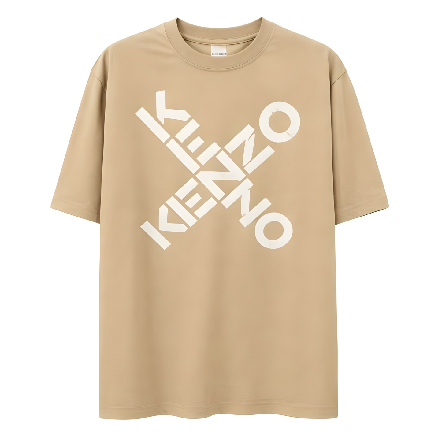 Playera Kenzo Cross Logo Beige