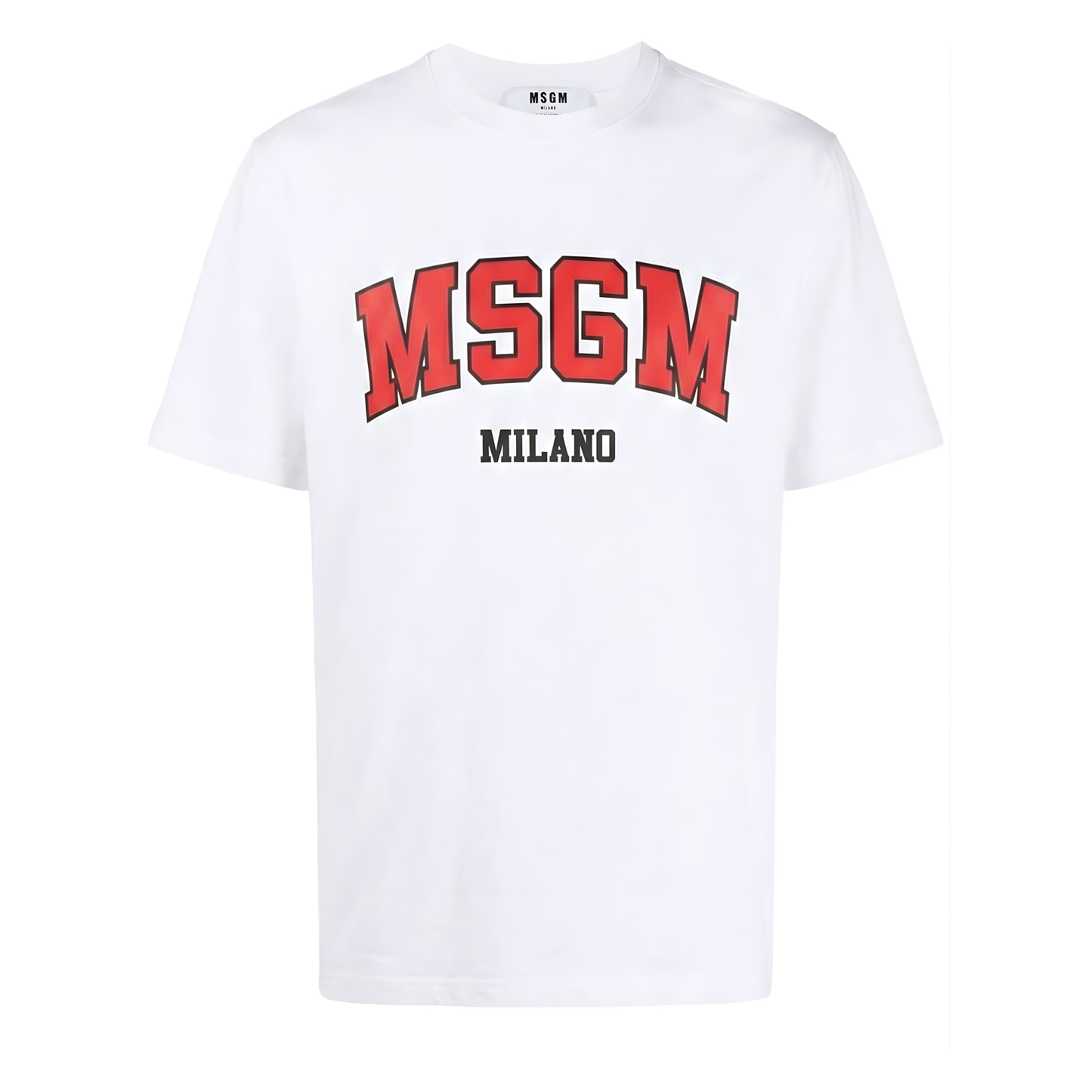 Playera MSGM Milano White/Red/Black