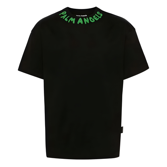 Playera Palm Angels Seasonal Logo Black/Green