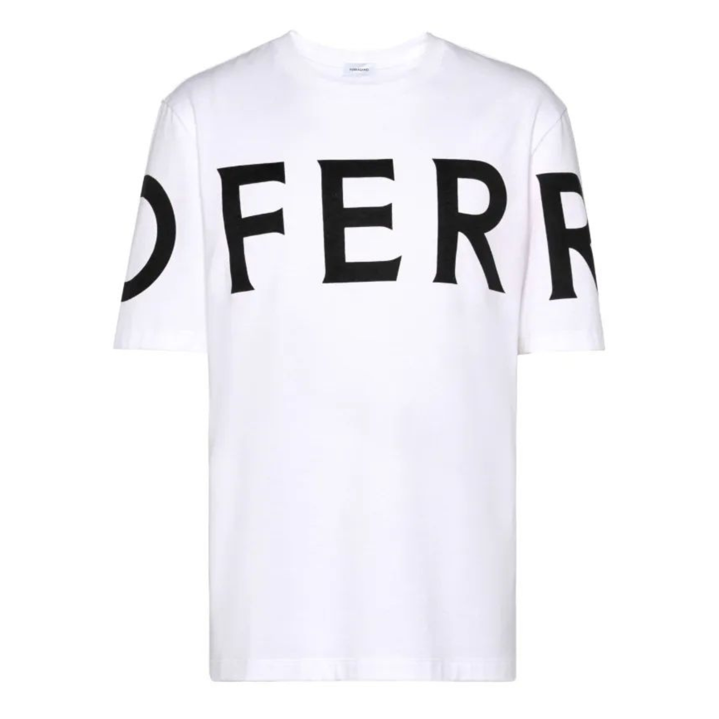 Playera Ferragamo Logo Black/White