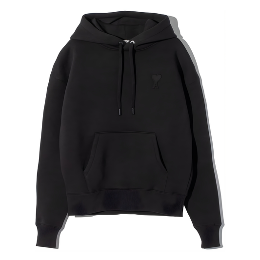 Hoodie Ami Paris Ami De Coeur Black