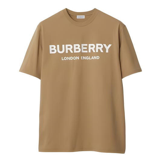 Playera Burberry Logo Beige Flax