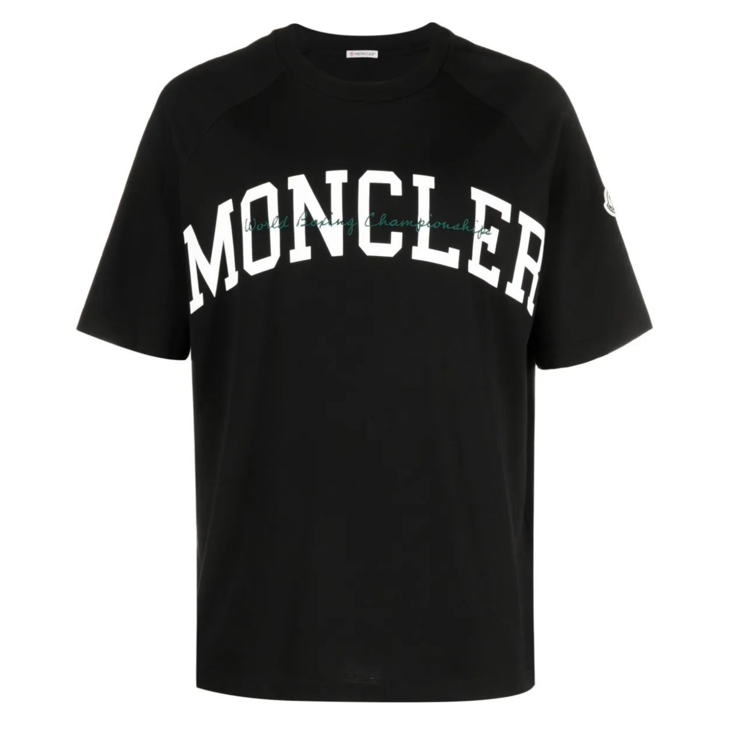 Playera Moncler Oversize Logo Black/White