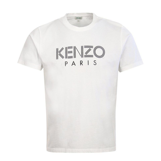 Playera Kenzo Logo Print White/Black