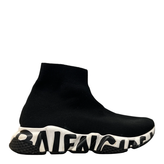 Balenciaga Speed Trainer Logo Black
