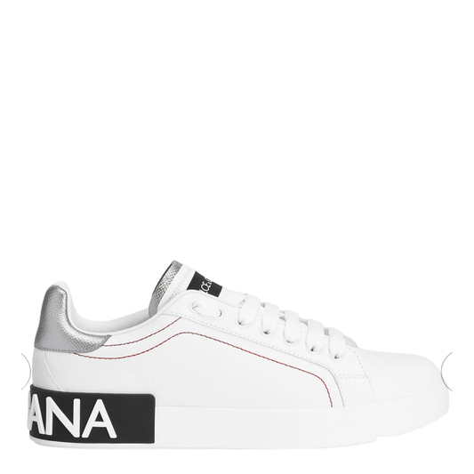 Dolce & Gabbana Portofino Black/White/Silver leather