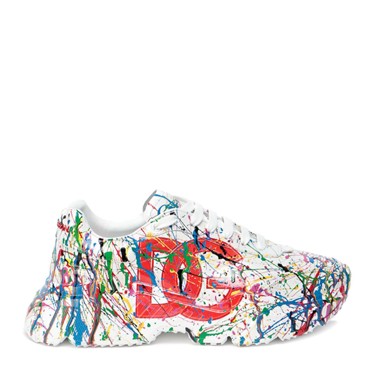 Dolce & Gabbana Daymaster White Paint Splatter
