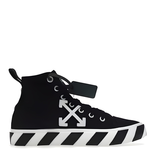 Off White Vulcanized Mid Canvas Black/White